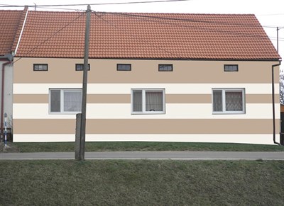 Návrh barevné fasády rodinného domu